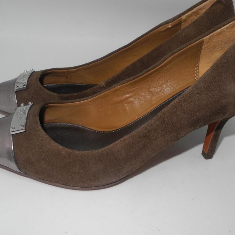 COACH Pointed Metal Toe Pumps